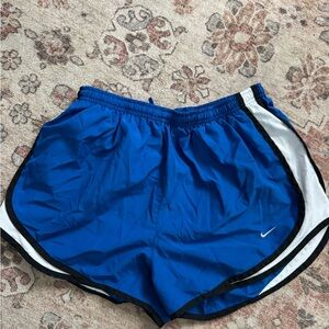 Nike Women's Athletic Shorts in Blue and Black